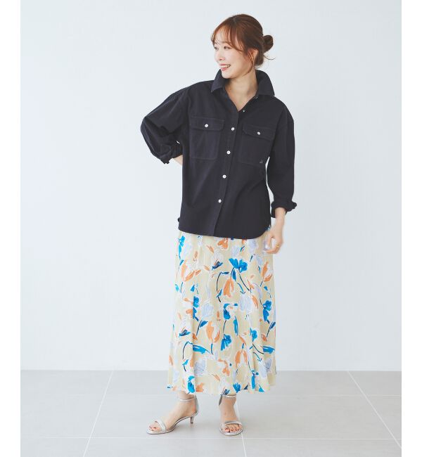 le.coeur blanc「IPEKERフラワーフレアスカート」|スカート|