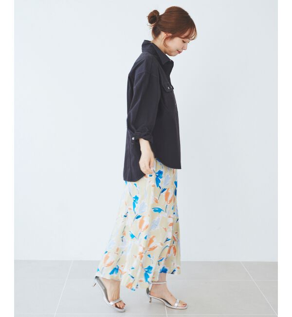 le.coeur blanc「IPEKERフラワーフレアスカート」|スカート|