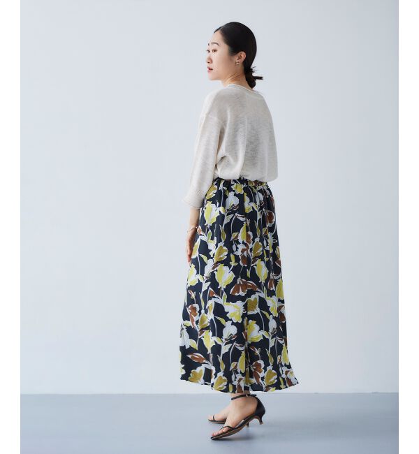 le.coeur blanc「IPEKERフラワーフレアスカート」|スカート|