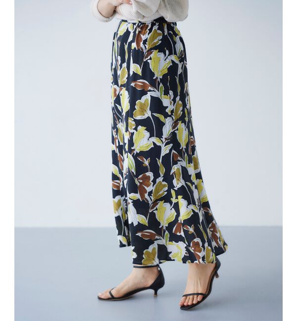 le.coeur blanc「IPEKERフラワーフレアスカート」|スカート|