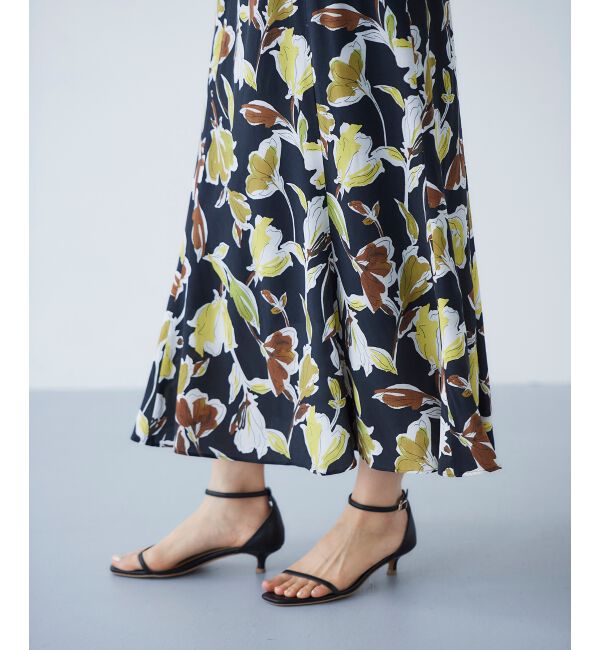 le.coeur blanc「IPEKERフラワーフレアスカート」|スカート|