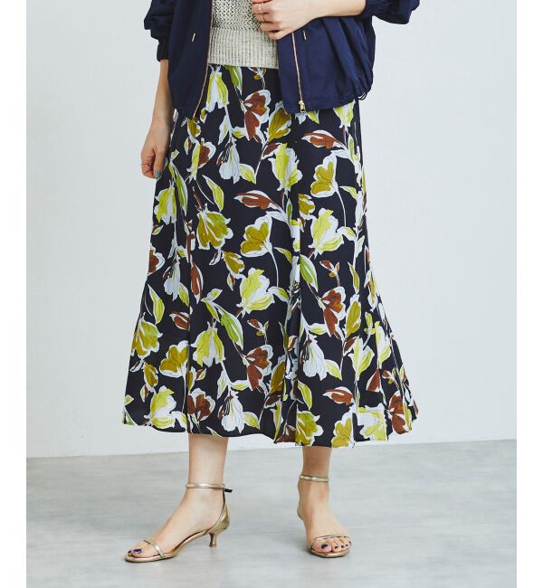 le.coeur blanc「IPEKERフラワーフレアスカート」|スカート|