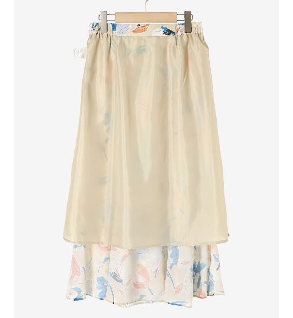 le.coeur blanc「IPEKERフラワーフレアスカート」|スカート|