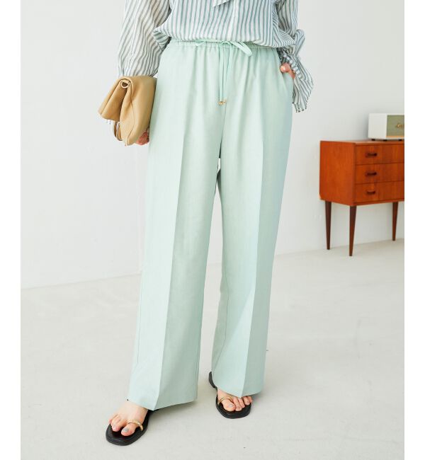 le.coeur blanc「《毎年人気！履きやすさ抜群！》アサレチックイージーワイドパンツ」|その他|
