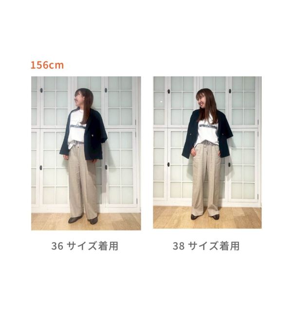 le.coeur blanc「《毎年人気！履きやすさ抜群！》アサレチックイージーワイドパンツ」|その他|