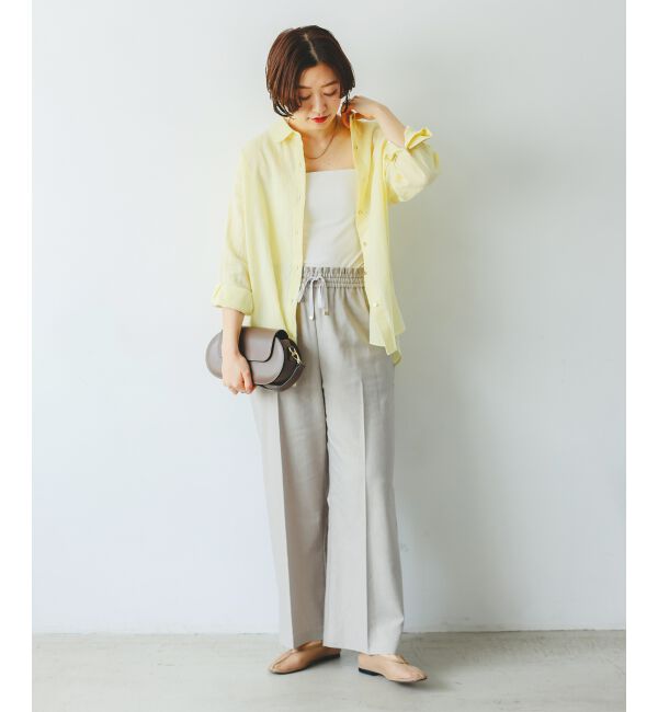 le.coeur blanc「《毎年人気！履きやすさ抜群！》アサレチックイージーワイドパンツ」|その他|