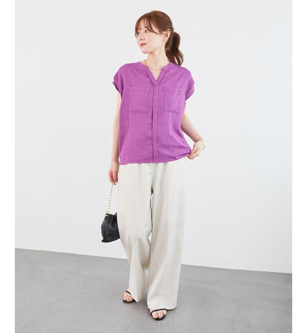 le.coeur blanc「《毎年人気！履きやすさ抜群！》アサレチックイージーワイドパンツ」|その他|