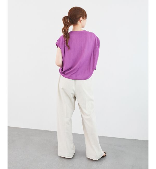 le.coeur blanc「《毎年人気！履きやすさ抜群！》アサレチックイージーワイドパンツ」|その他|