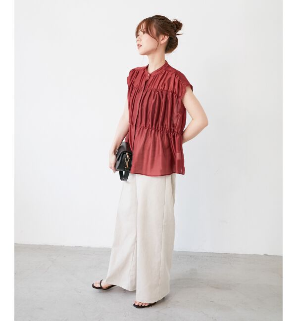 le.coeur blanc「《毎年人気！履きやすさ抜群！》アサレチックイージーワイドパンツ」|その他|