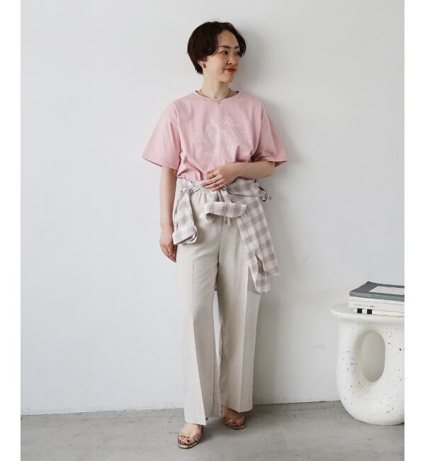 le.coeur blanc「《毎年人気！履きやすさ抜群！》アサレチックイージーワイドパンツ」|その他|