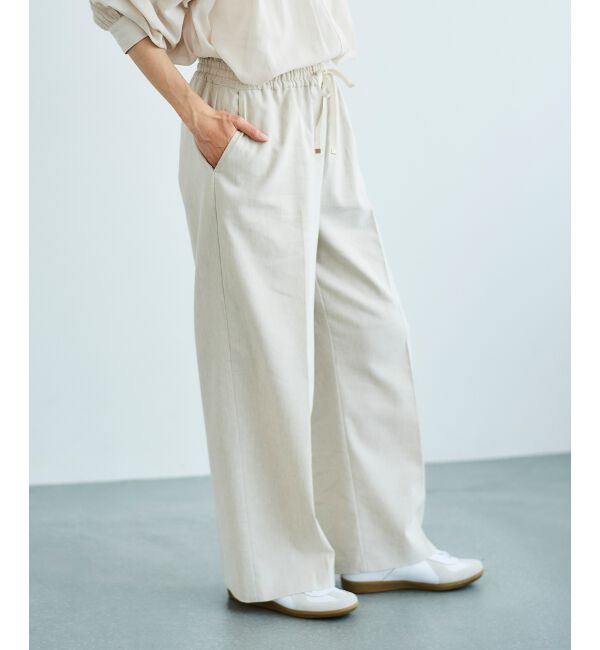 le.coeur blanc「《毎年人気！履きやすさ抜群！》アサレチックイージーワイドパンツ」|その他|