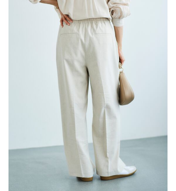 le.coeur blanc「《毎年人気！履きやすさ抜群！》アサレチックイージーワイドパンツ」|その他|