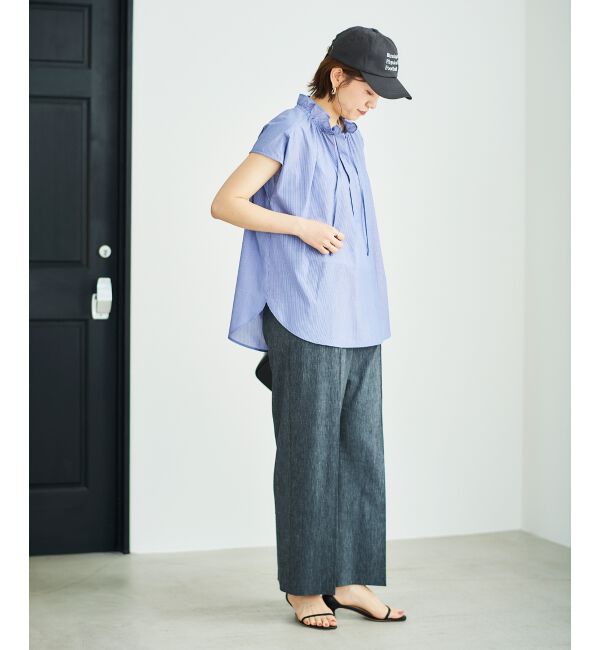 le.coeur blanc「《毎年人気！履きやすさ抜群！》アサレチックイージーワイドパンツ」|その他|