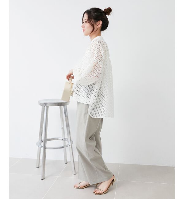 le.coeur blanc「《毎年人気！履きやすさ抜群！》アサレチックイージーワイドパンツ」|その他|