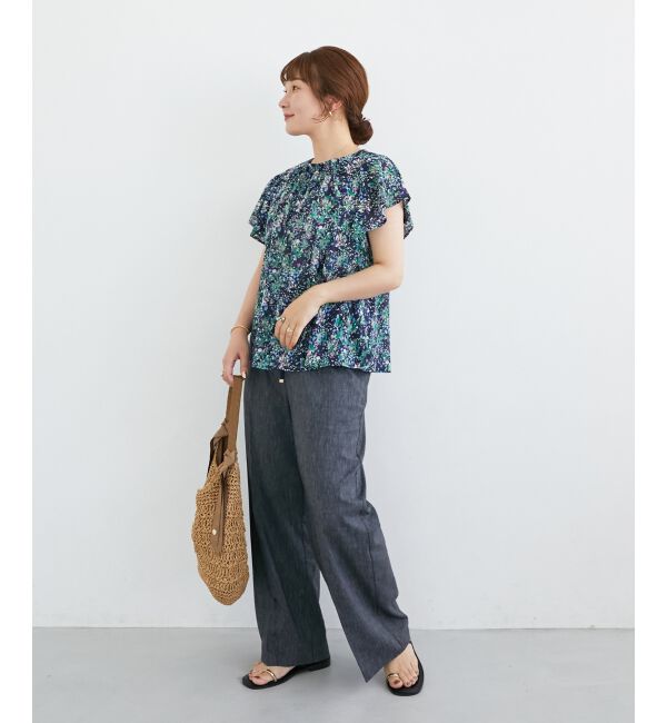 le.coeur blanc「《毎年人気！履きやすさ抜群！》アサレチックイージーワイドパンツ」|その他|