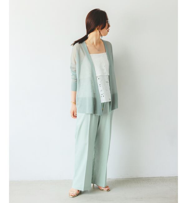 le.coeur blanc「《毎年人気！履きやすさ抜群！》アサレチックイージーワイドパンツ」|その他|