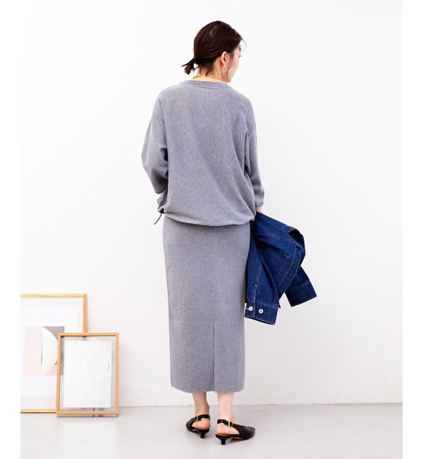  「スウェットライクニットスカート」|スカート|