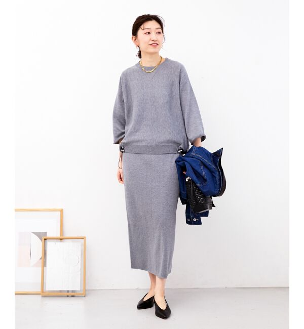  「スウェットライクニットスカート」|スカート|