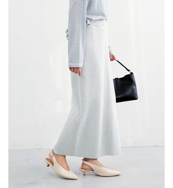  「スウェットライクニットスカート」|スカート|