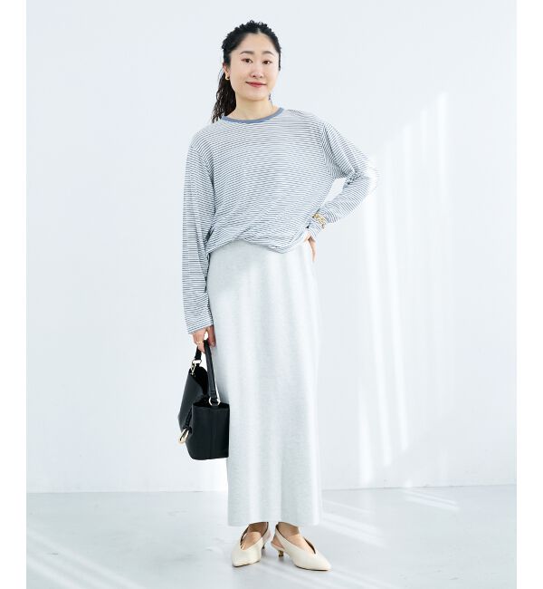 「スウェットライクニットスカート」|スカート|