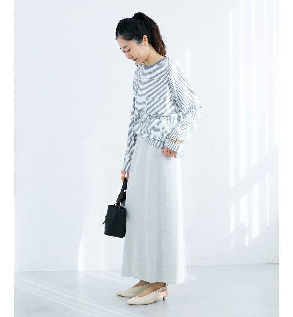  「スウェットライクニットスカート」|スカート|