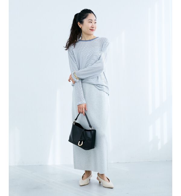  「スウェットライクニットスカート」|スカート|