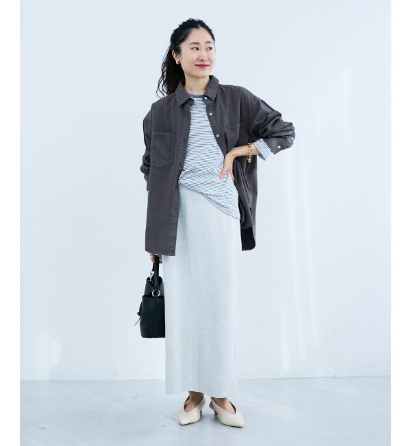  「スウェットライクニットスカート」|スカート|