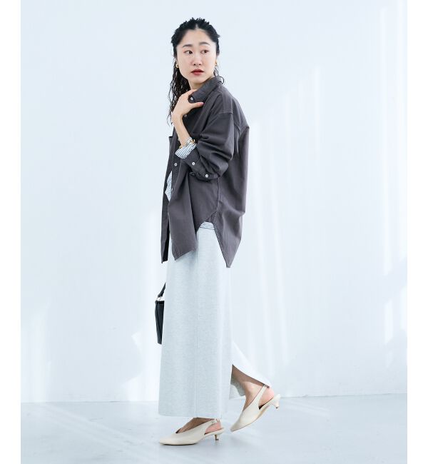  「スウェットライクニットスカート」|スカート|