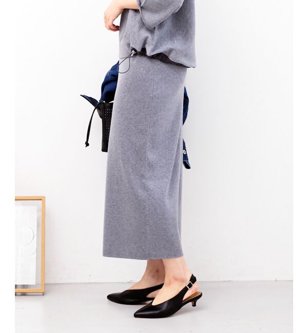  「スウェットライクニットスカート」|スカート|