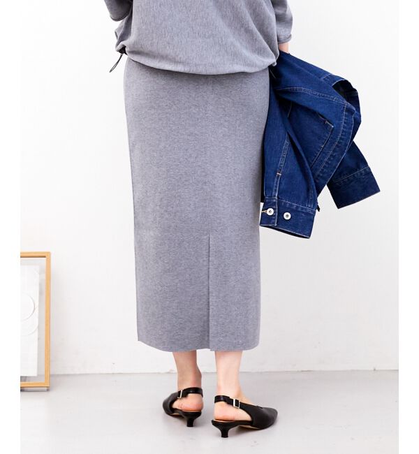  「スウェットライクニットスカート」|スカート|