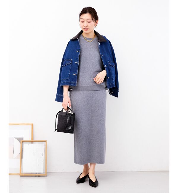  「スウェットライクニットスカート」|スカート|