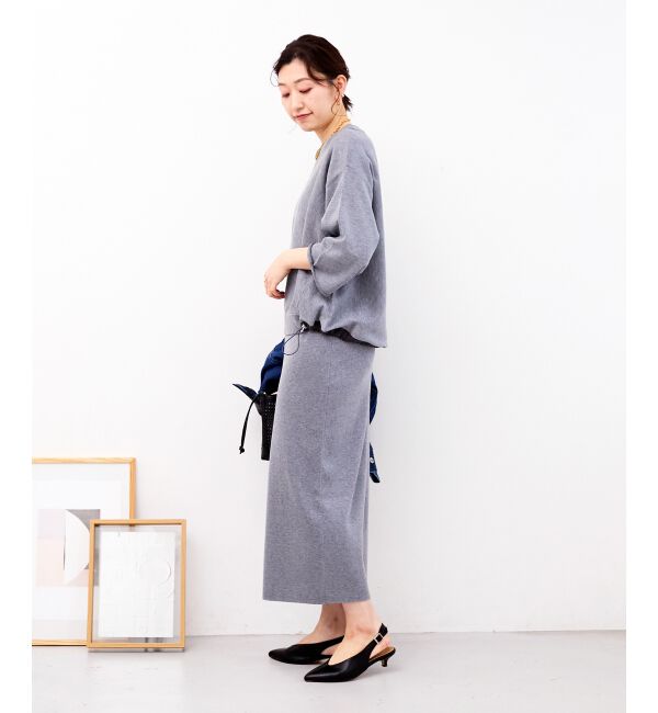  「スウェットライクニットスカート」|スカート|