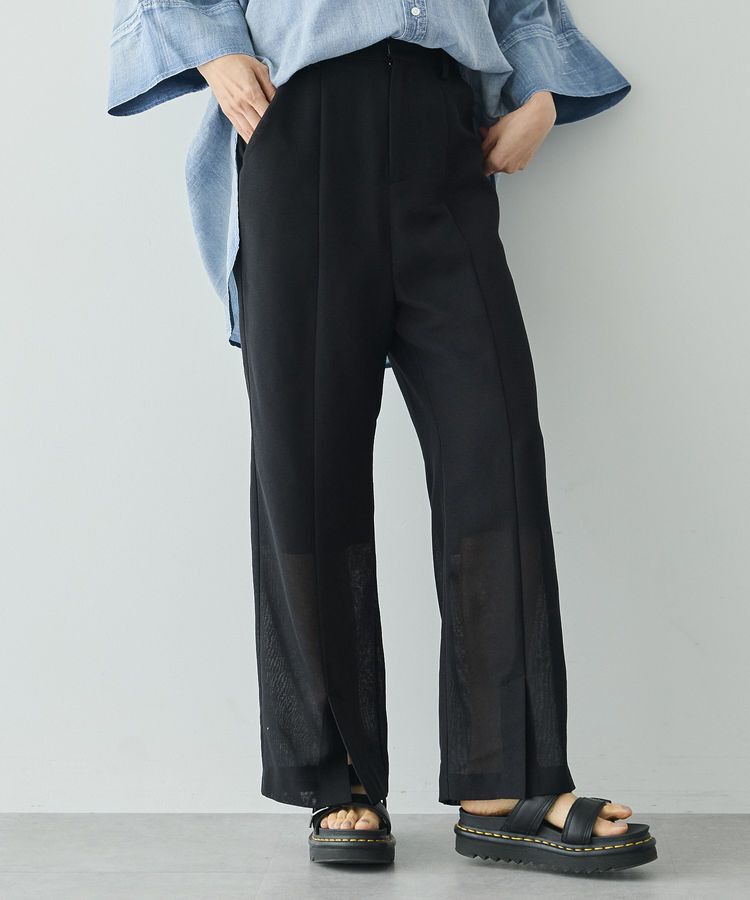 GARAGE OF GOOD CLOTHING「シアーメッシュフロントスリットパンツ」|その他|