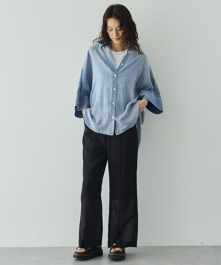 GARAGE OF GOOD CLOTHING「シアーメッシュフロントスリットパンツ」|その他|