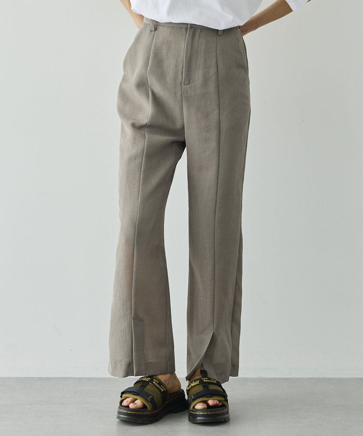 GARAGE OF GOOD CLOTHING「シアーメッシュフロントスリットパンツ」|その他|Khaki