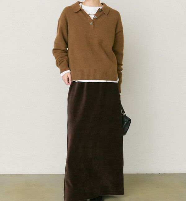  「【25th】FOX混ニットポロ」|ニット・セーター|