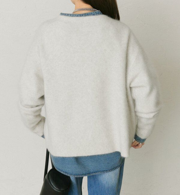  「【25th】FOXウールニットVネックカーディガン」|カーディガン|