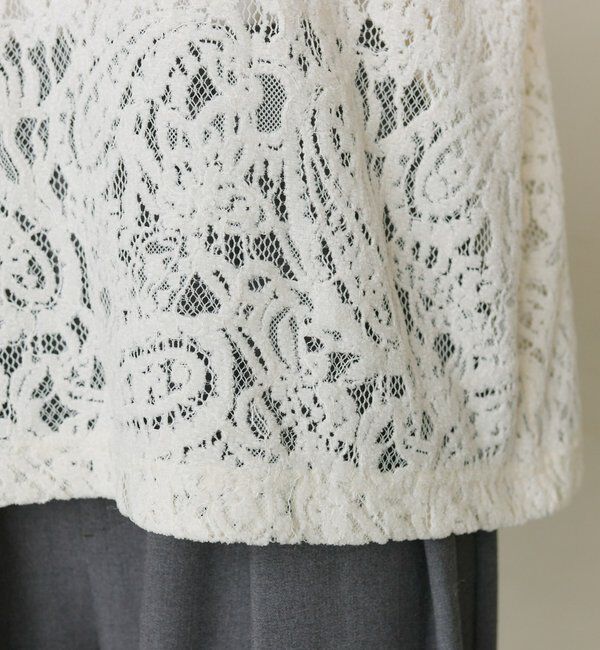  「モールペイズリーストレッチレースプルオーバー」|プルオーバー|