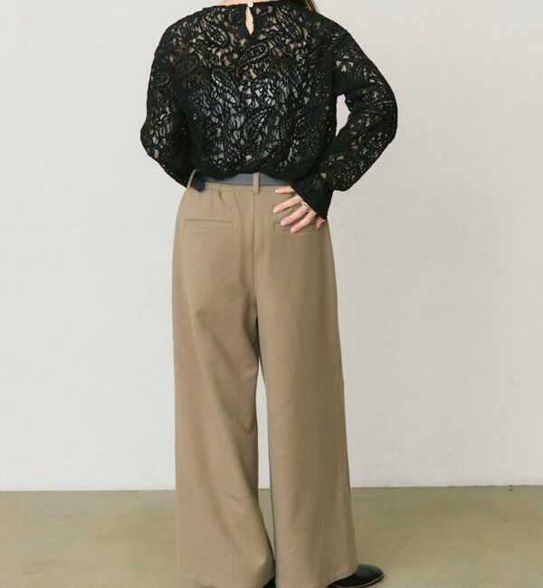  「モールペイズリーストレッチレースプルオーバー」|プルオーバー|