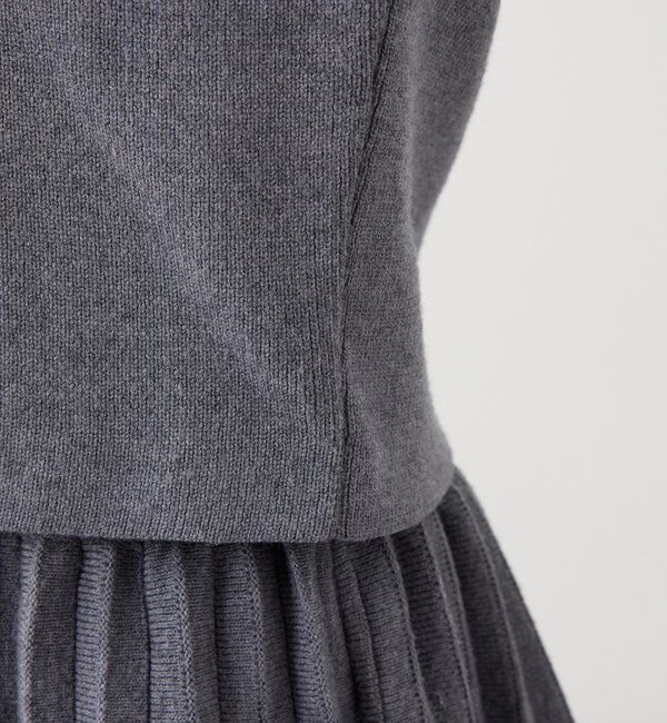  「レースボウタイニットセットアップ」|ワンピース|