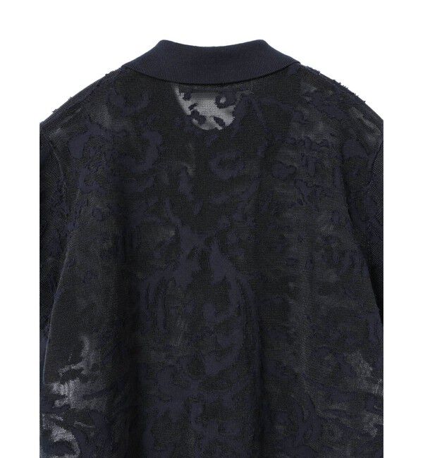 mizuiro ind「mizuiro ind メッシュ刺繍ポロプルオーバー」|Tシャツ・カットソー|