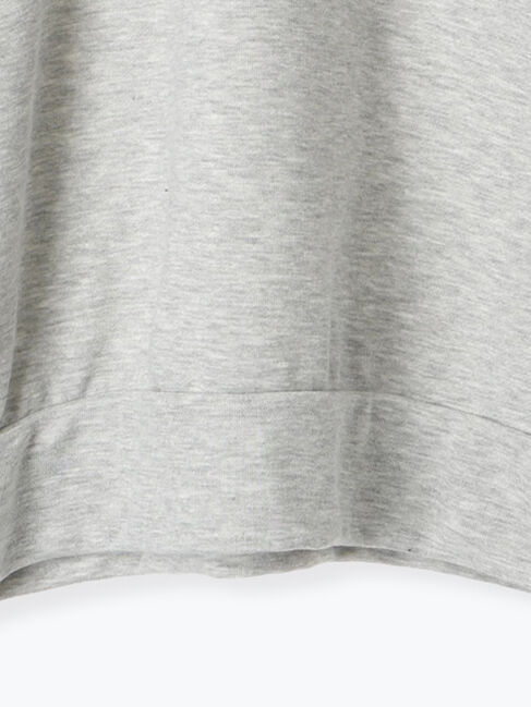 Samansa Mos2 blue「◎ロゴレーススウェット」|Tシャツ・カットソー|