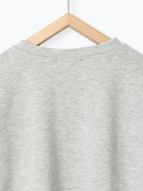 Samansa Mos2 blue「◎ロゴレーススウェット」|Tシャツ・カットソー|