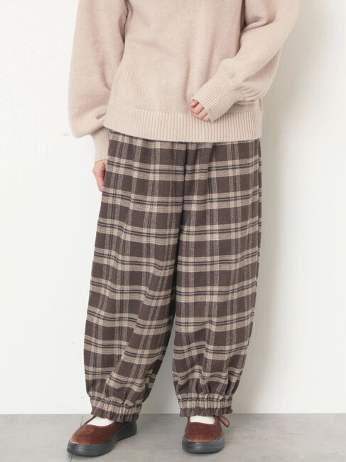 Samansa Mos2「【帯電防止裏地】ヘリンボーンバルーンパンツ《M/Lサイズ》」|その他|