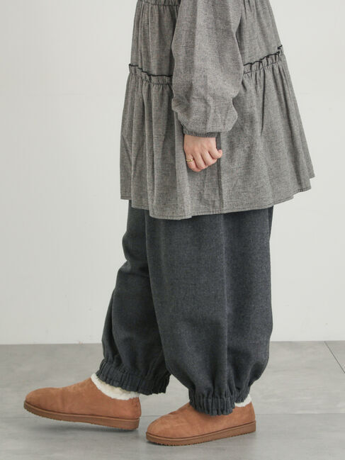 Samansa Mos2「【帯電防止裏地】ヘリンボーンバルーンパンツ《M/Lサイズ》」|その他|