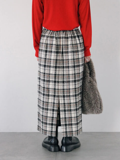 Samansa Mos2 blue「チェック柄スカート」|スカート|