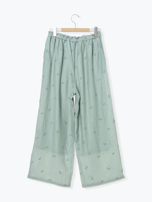 Samansa Mos2「シアー楊柳刺繍イージーパンツ」|その他|