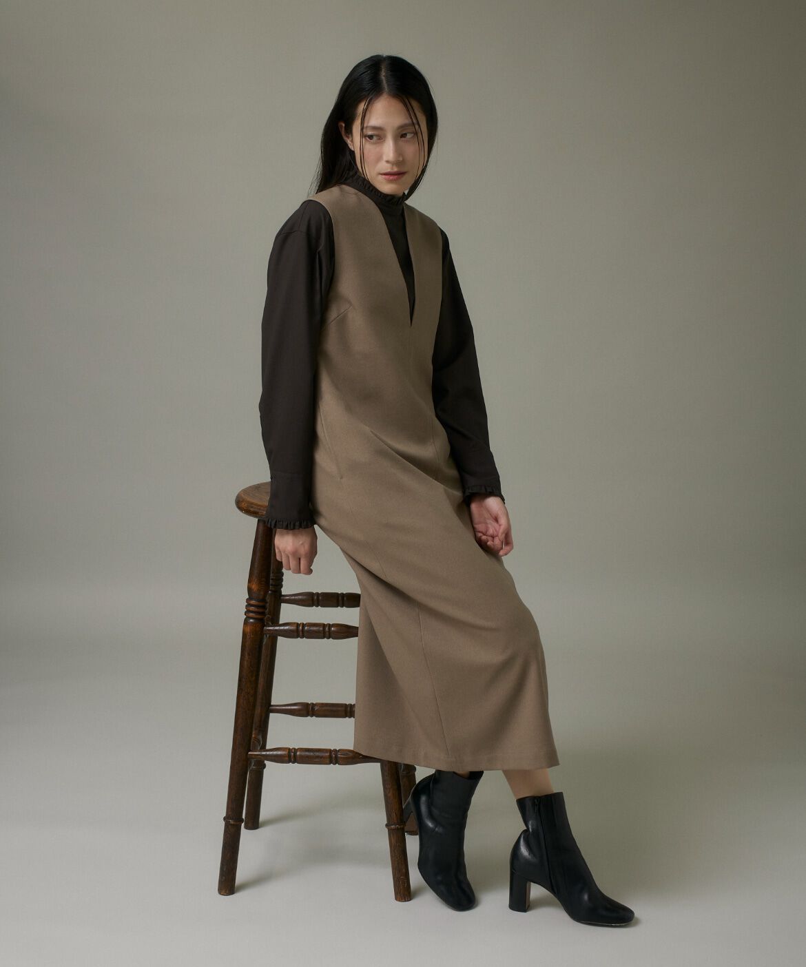 DAY by DAY it&rsquo;s international「カーブカラーワンピース《ウーリッシュフラノライト》」|ワンピース|