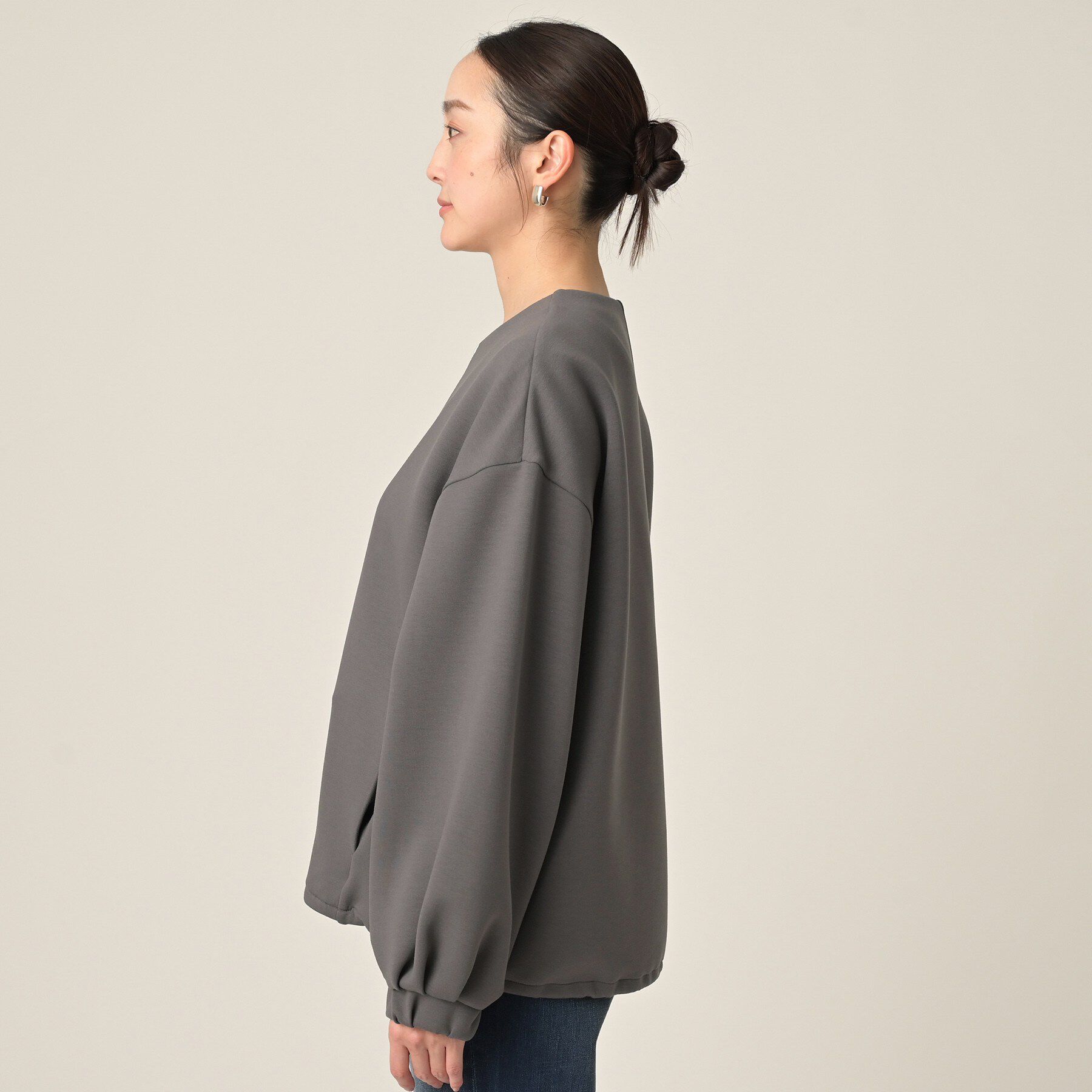 UNTITLED「【春アウター/ゆったり】ダンボールジップブルゾン」|ブルゾン・スタジャン|