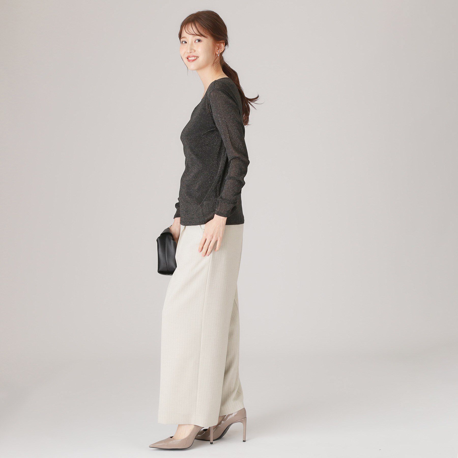 COUP DE CHANCE「【洗える／レイヤードスタイル】ラメプルオーバー」|Tシャツ・カットソー|